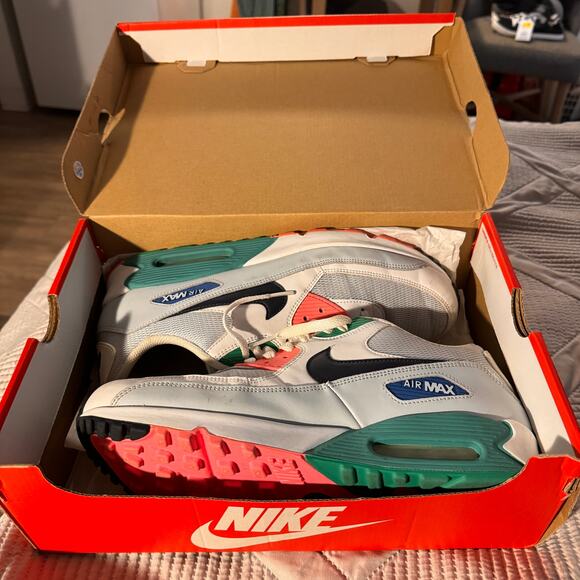 Nike Air Max 90 Essential Watermelon Classic Athletic Sneakers South Beach 11.5